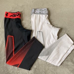Boys HeatGear Under Armour 3/4 leggings